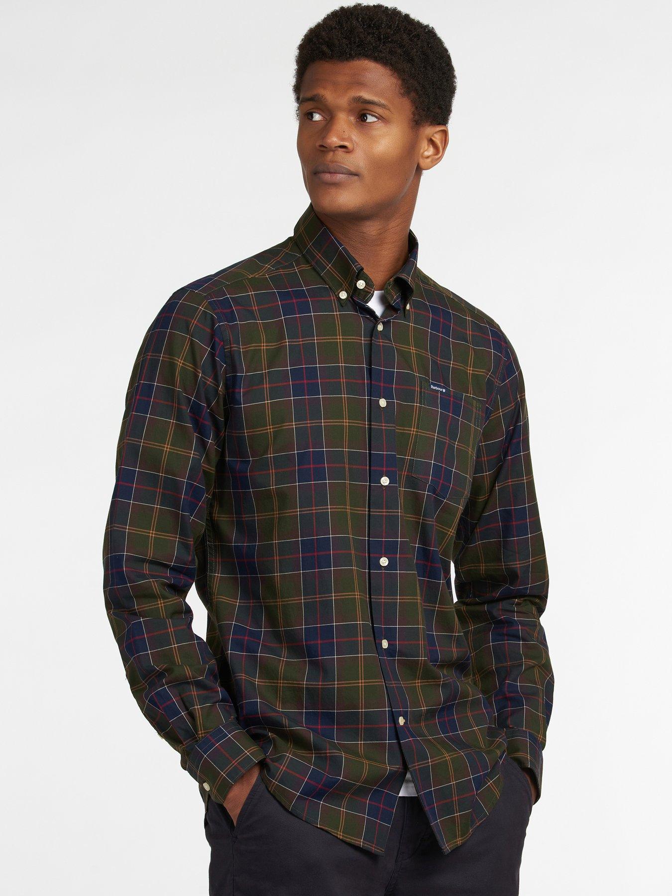 Green barbour shirt online