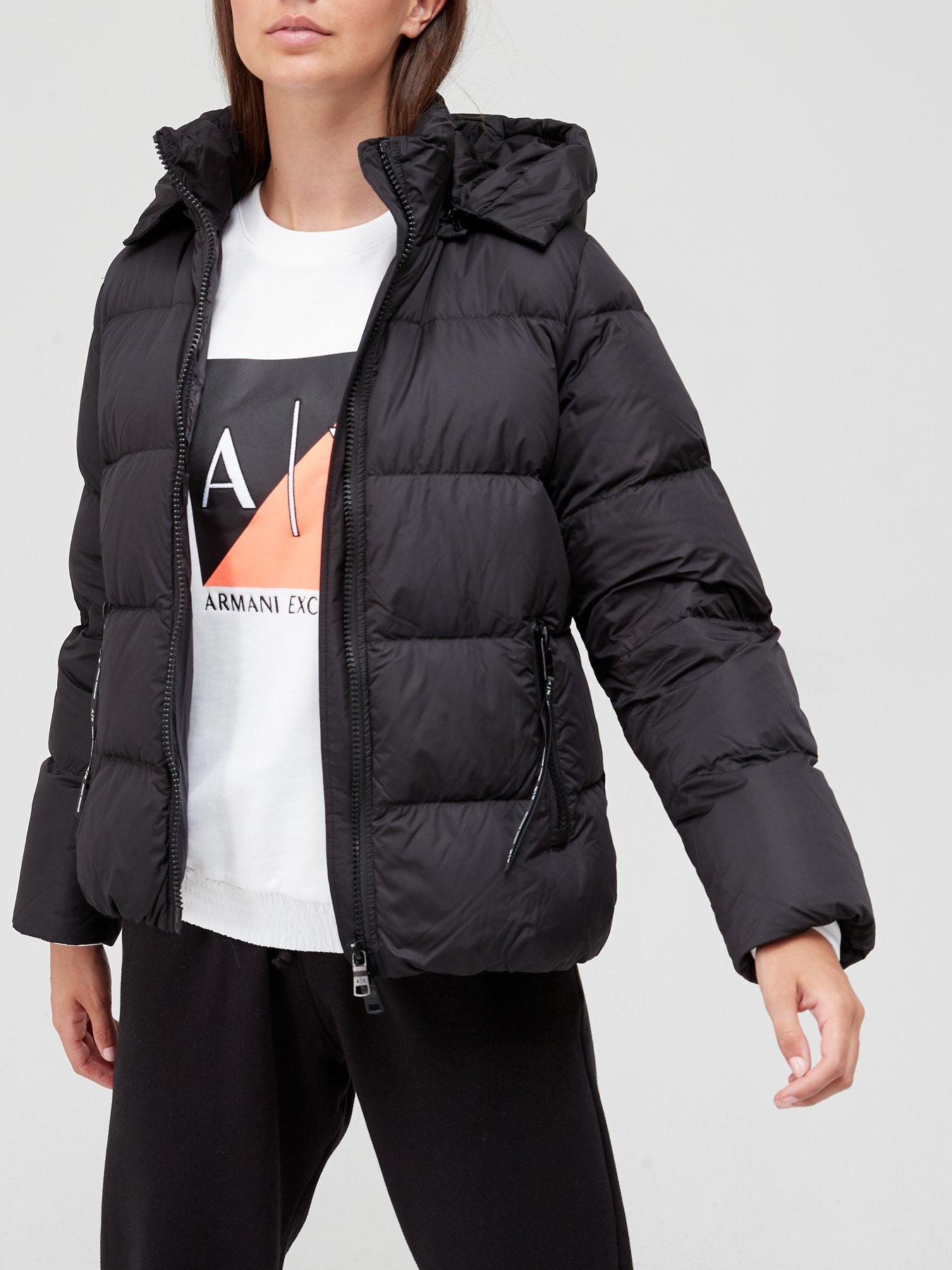 Armani Exchange Sustainable Lightweight Padded Jacket - Black 