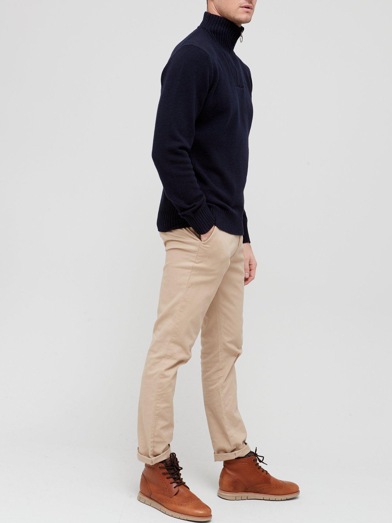 Image 3 of 4 of Barbour Essential Lambswool Half Zip - Navy