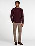  image of barbour-essential-cable-knit-jumper-ruby