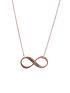  image of treat-republic-personalised-infinity-twist-necklace-rose-gold-serif