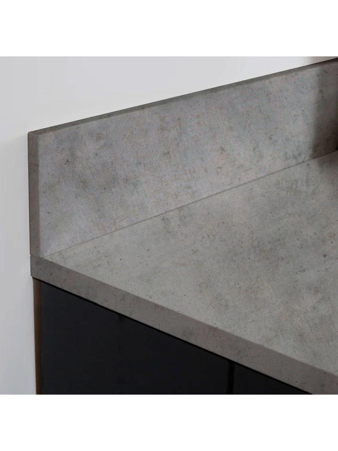 Manor Interiors Laminate worktop edging Light Grey Chicago Concrete very.co.uk