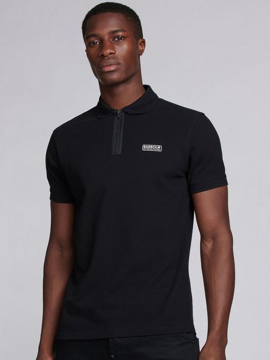 front image of barbour-international-transmission-zip-polo