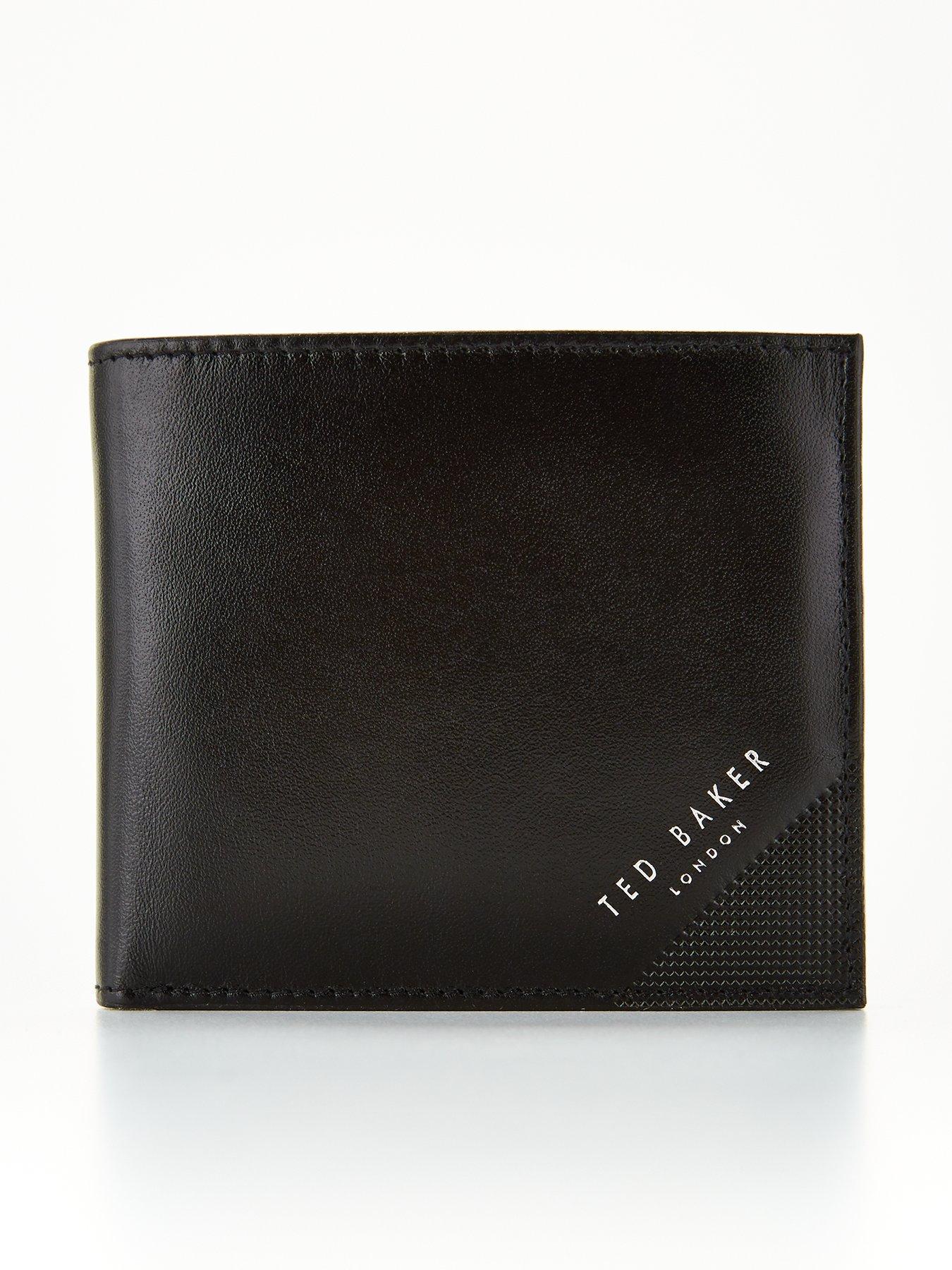 Accessories Leather Bifold Wallet - Black
