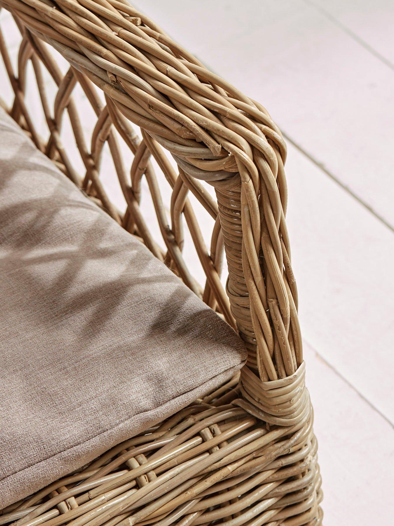 Cox & Cox Open Weave Round Rattan Pet Basket very.co.uk