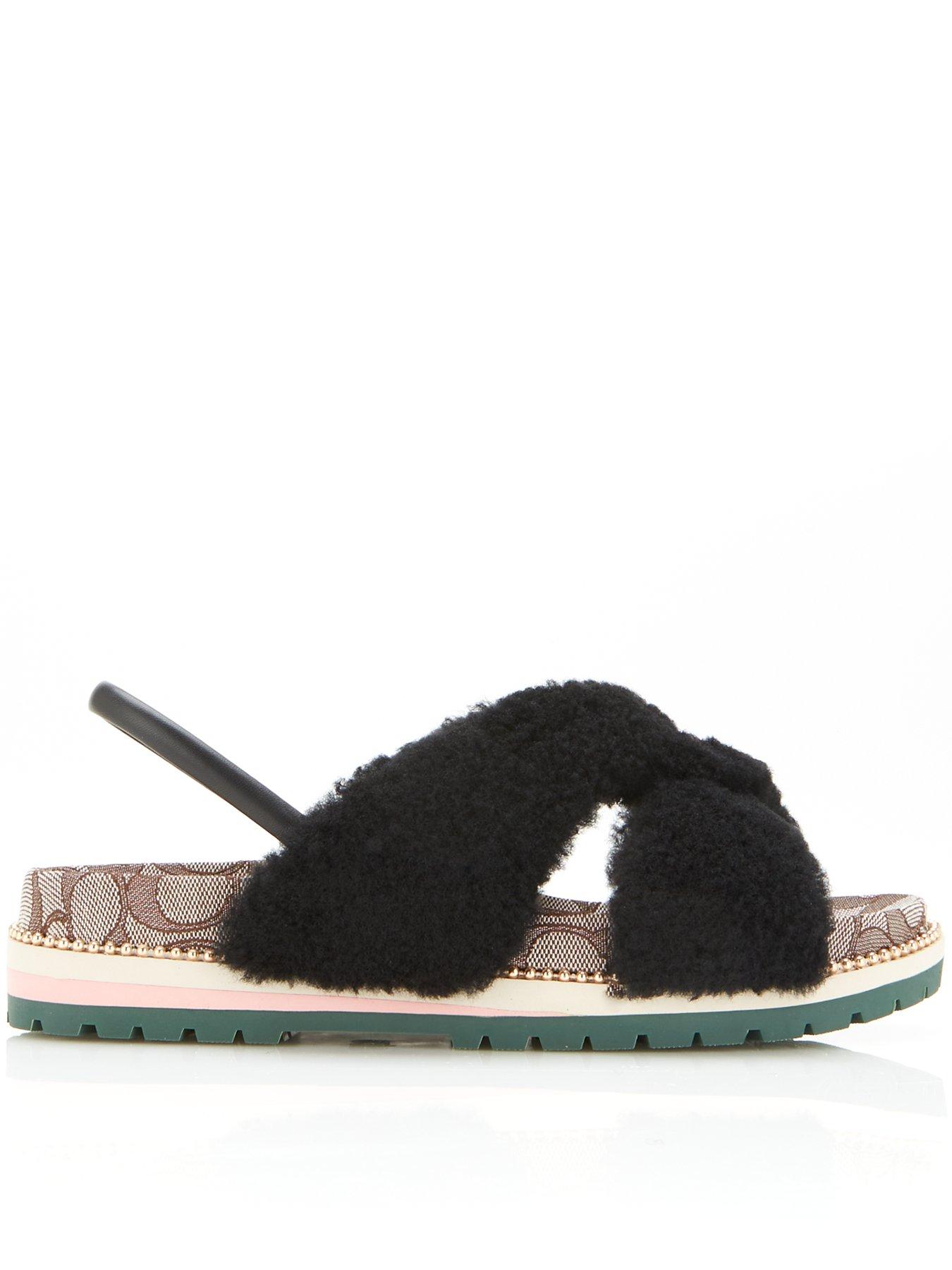 tally shearling sandals