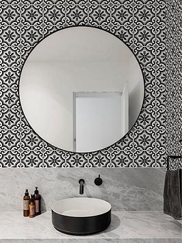 Product photograph of Contour Grecian Anti-bacterial Black Wallpaper from very.co.uk