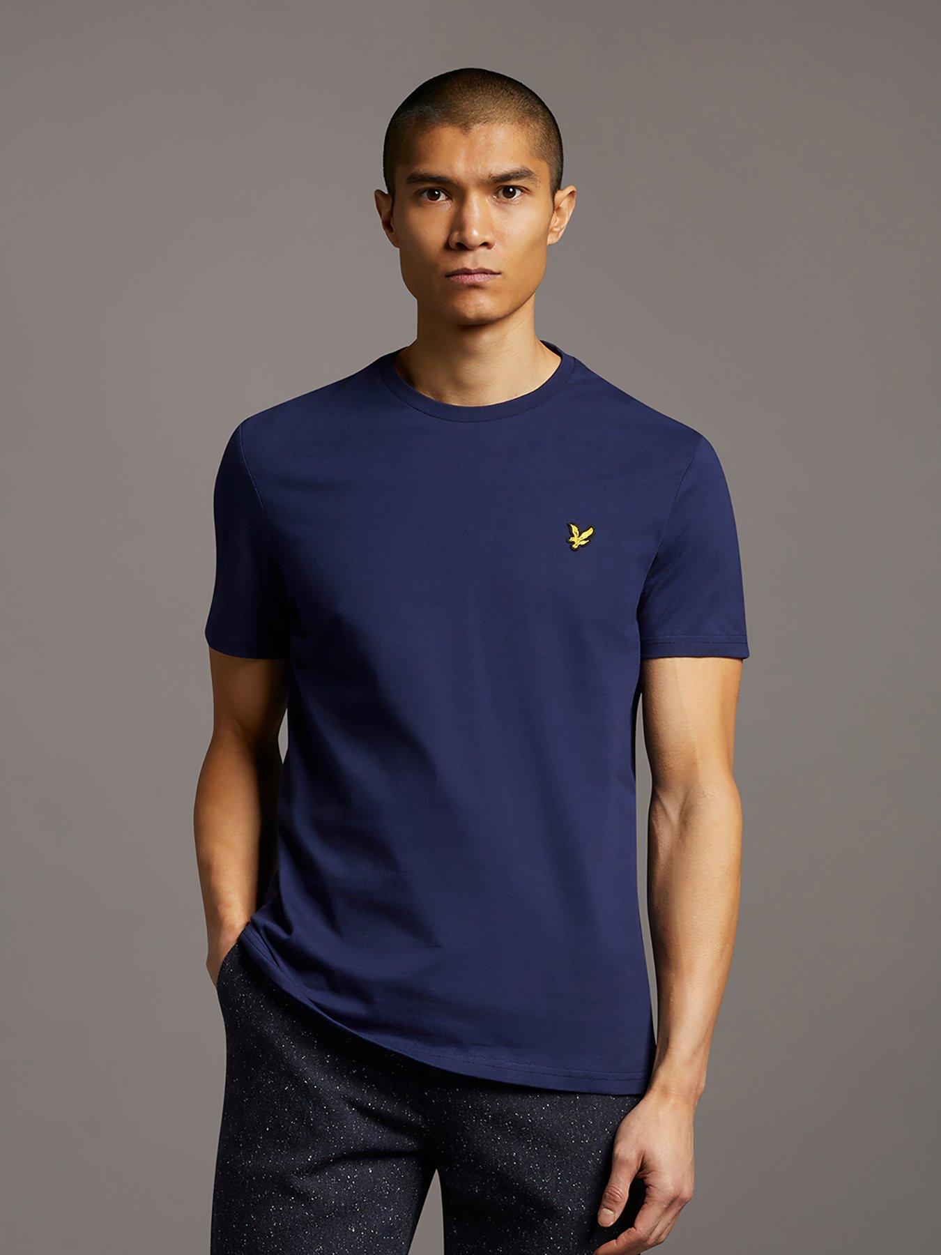 undefined Regular Fit Plain T-Shirt - Navy