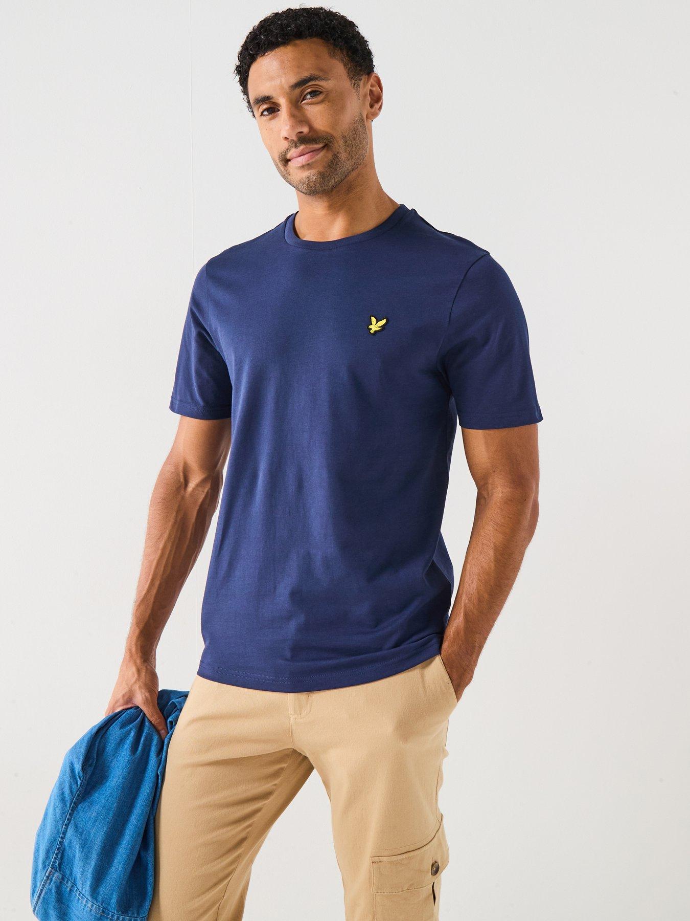 Lyle & Scott Regular Fit Plain T-Shirt - Navy