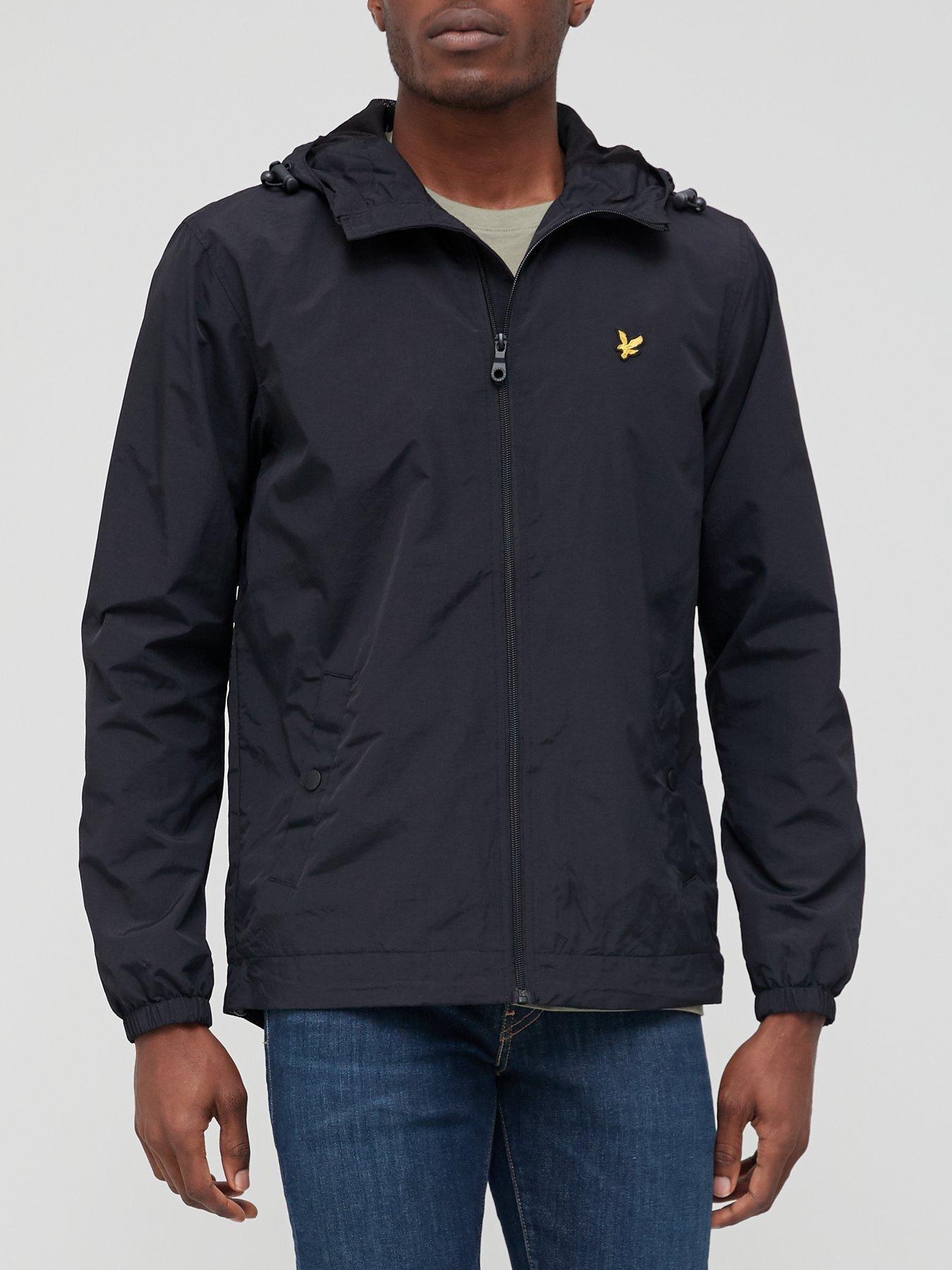 undefined Zip Through Hooded Jacket - Black