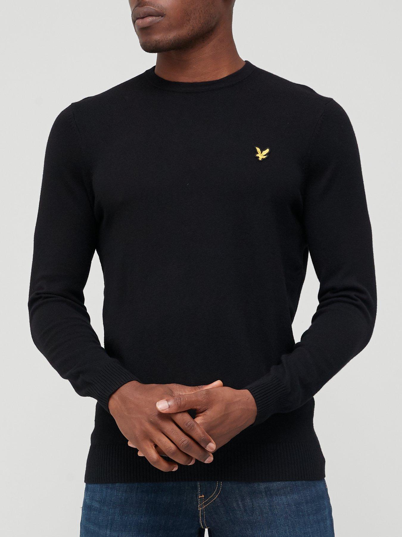 Black lacoste jumper clearance sale