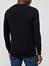  image of lyle-scott-cotton-merino-crew-knitted-jumper-black