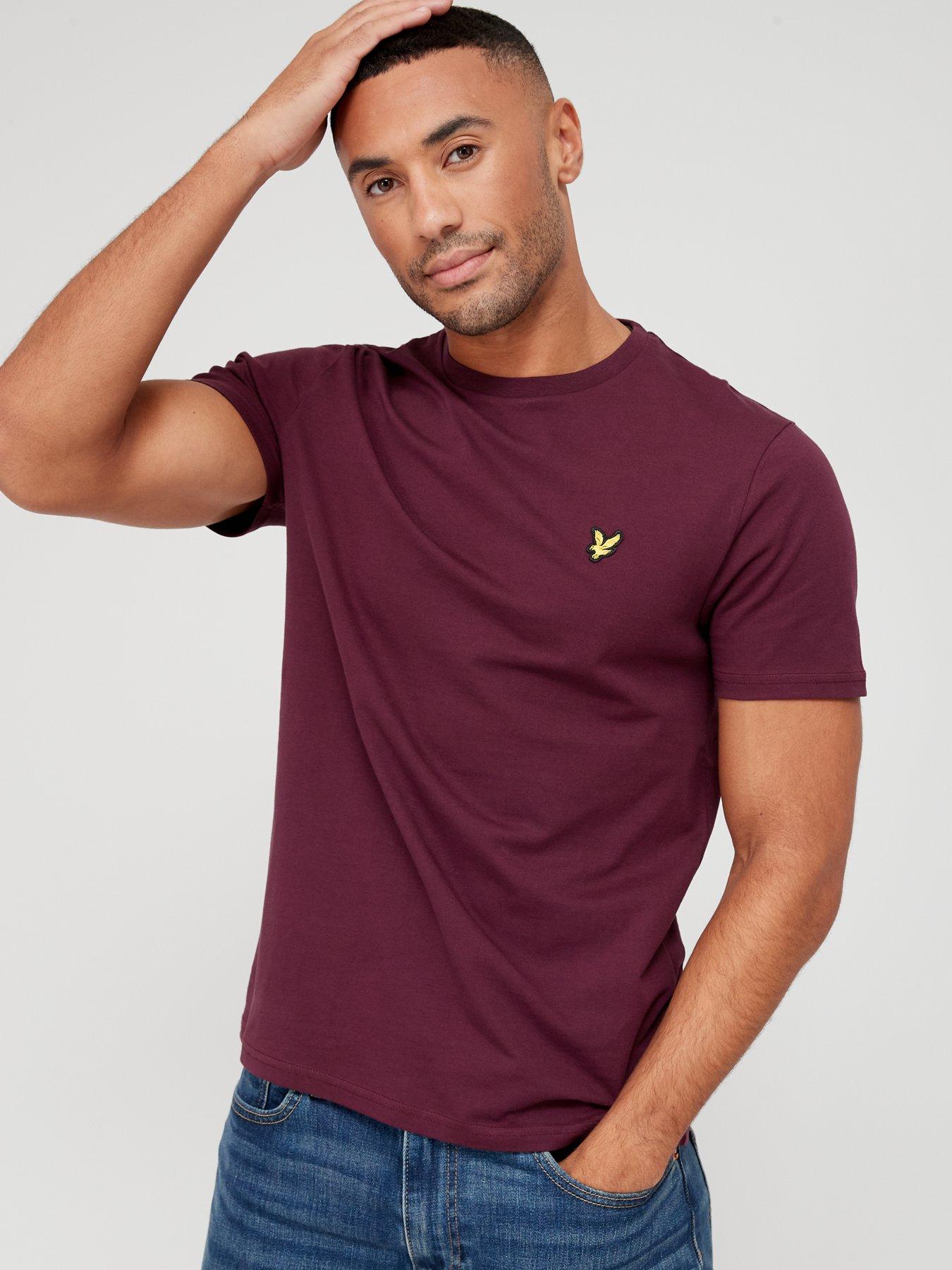 Lyle & Scott Regular Fit Plain T-Shirt - Dark Red