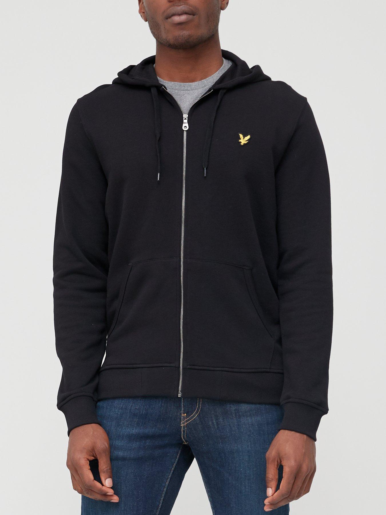 undefined Zip Through Hoodie - Black