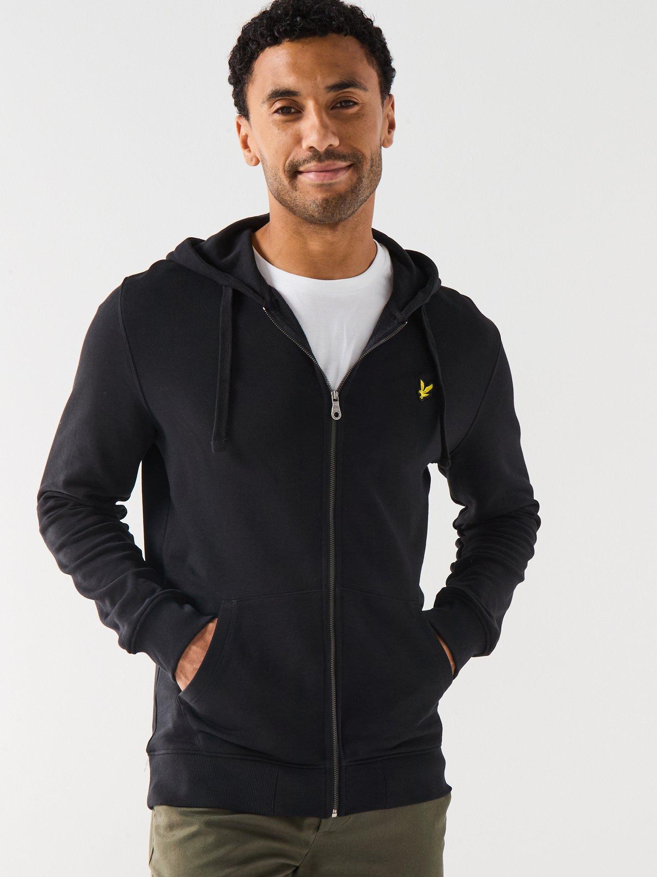 undefined Zip Through Hoodie - Black