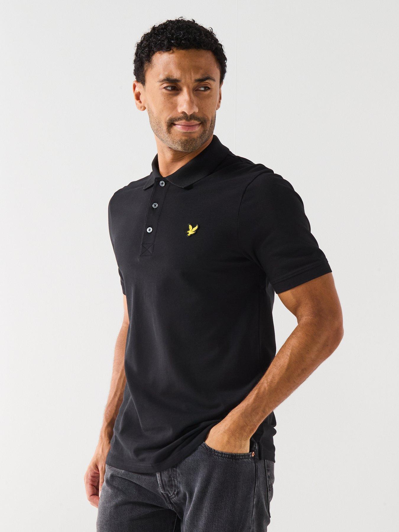 lyle-scott-plain-polo-shirt-black