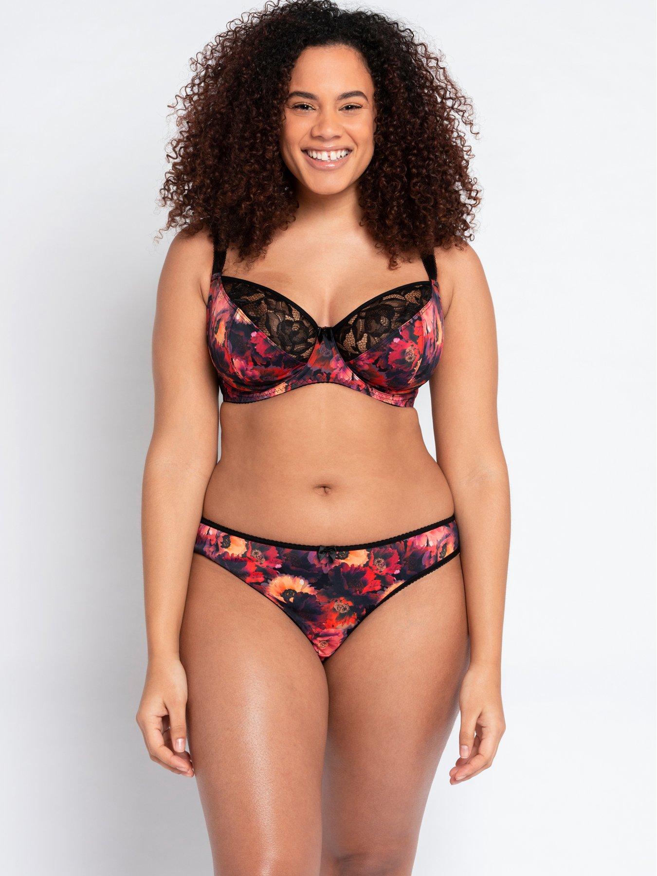 curvy kate everyday drama queen brief - black print
