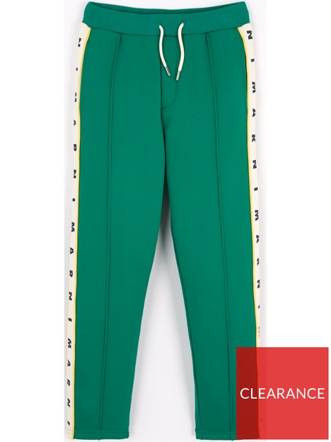 marni-youth-logo-strip-tracksuit-bottoms-green