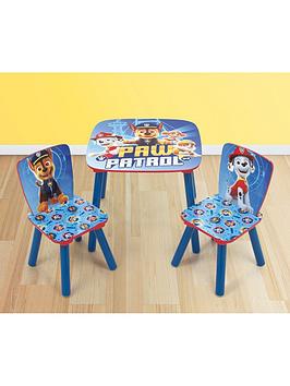 Product photograph of Paw Patrol Table And 2 Chair Set from very.co.uk