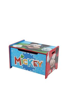 Product photograph of Nixy Kids Deluxe Wooden Storage Box Bench from very.co.uk