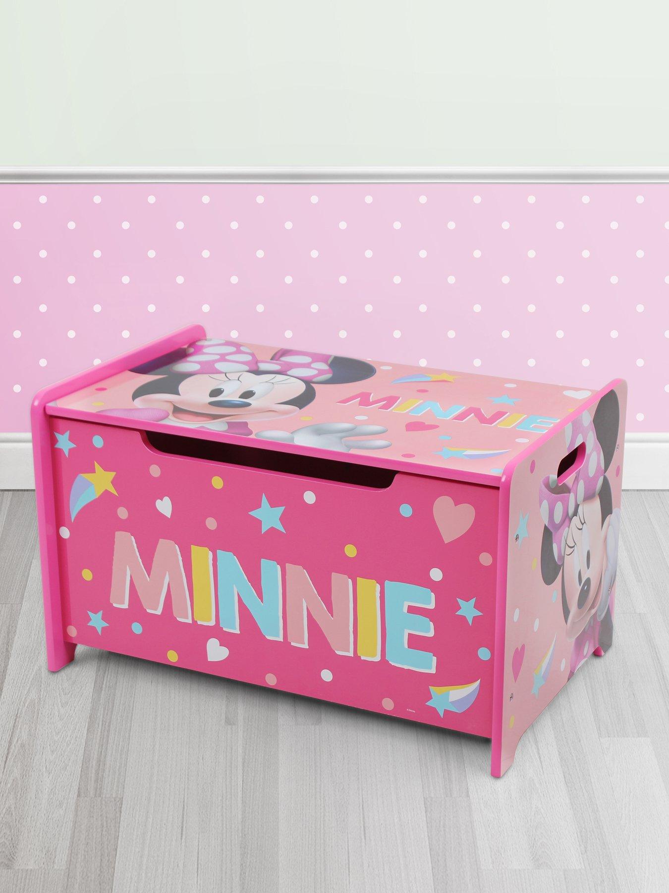 Image of Minnie Mouse Deluxe Wooden Storage Box/bench