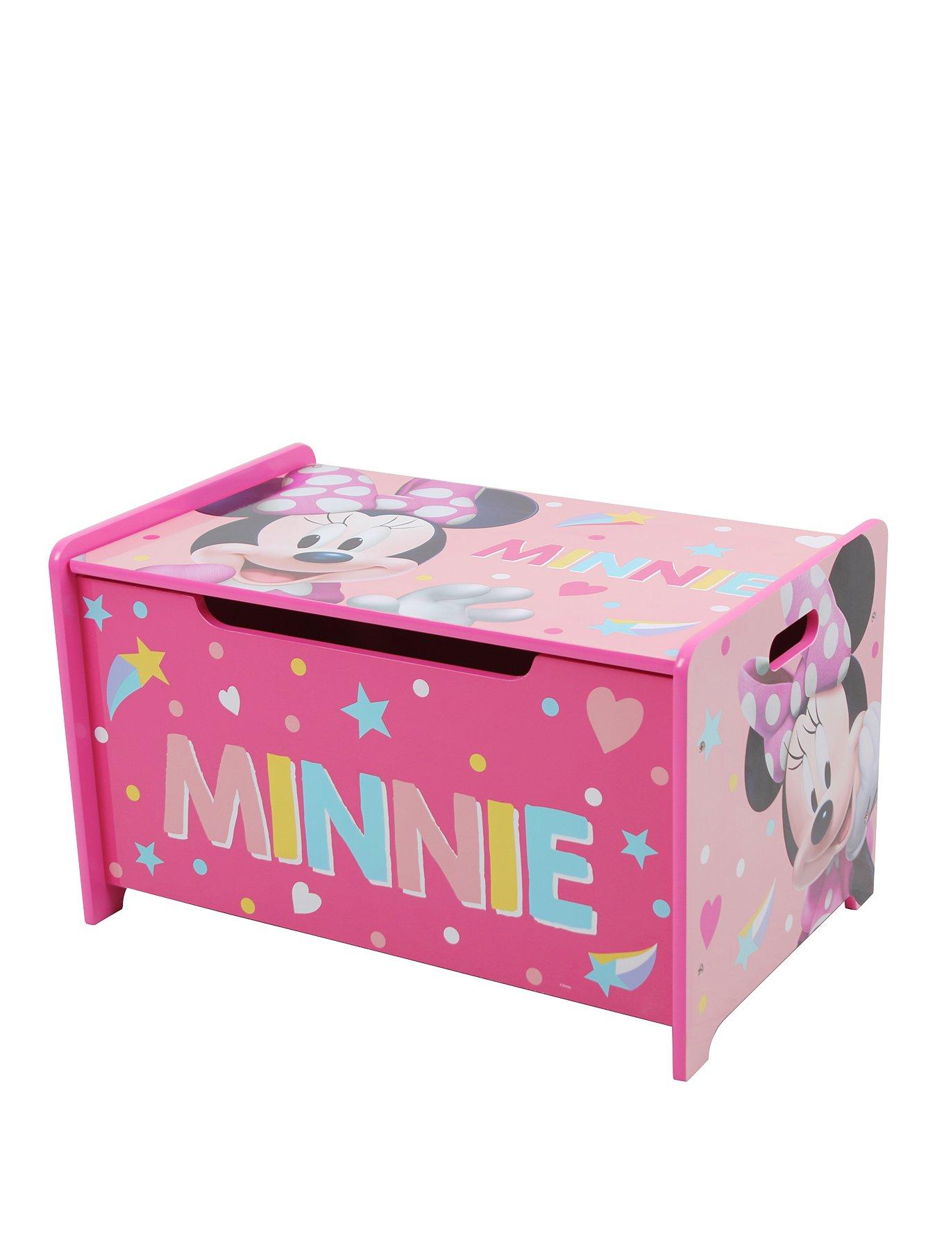 Image 2 of 3 of Minnie Mouse Deluxe Wooden Storage Box/bench