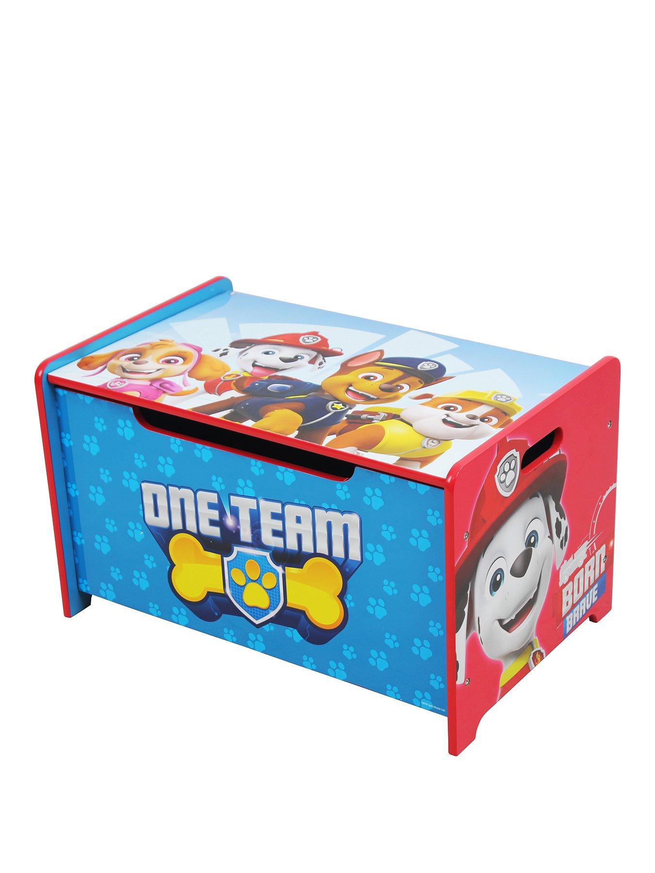 Paw patrol wooden clearance toy box