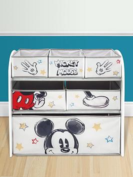 Product photograph of Mickey Mouse Classic Wooden Toy Organiser from very.co.uk