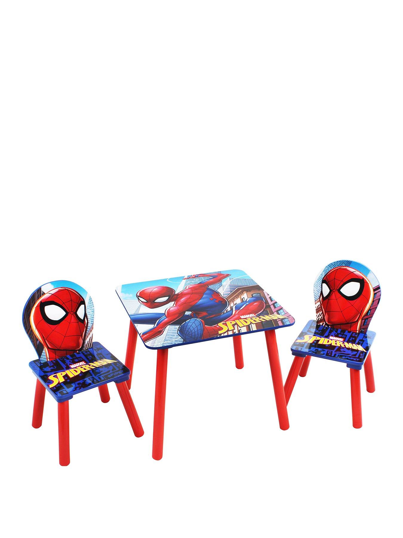 Childrens spiderman table and chairs best sale