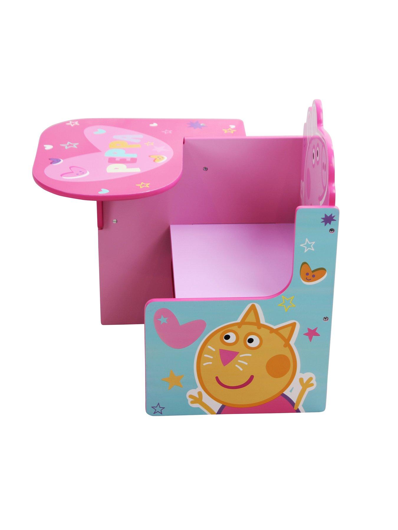 Peppa Pig Chair Desk With Storage Bin very