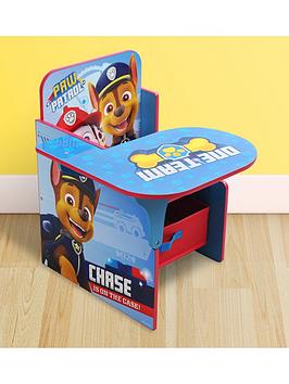 Product photograph of Paw Patrol Chair Desk With Storage Bin from very.co.uk