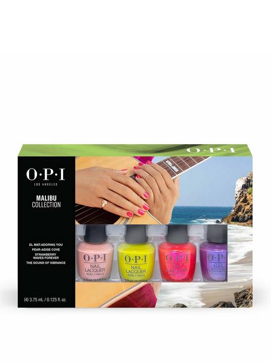 front image of opi-malibu-4-pieces-mini-pack-limited-edition