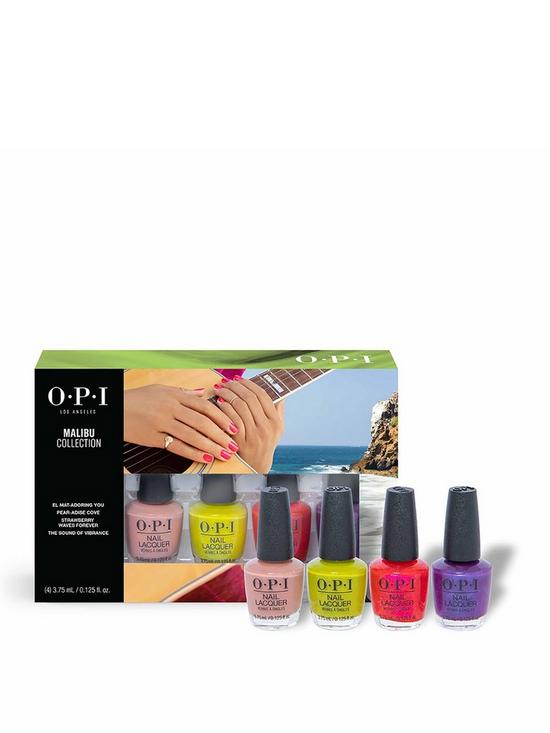 stillFront image of opi-malibu-4-pieces-mini-pack-limited-edition