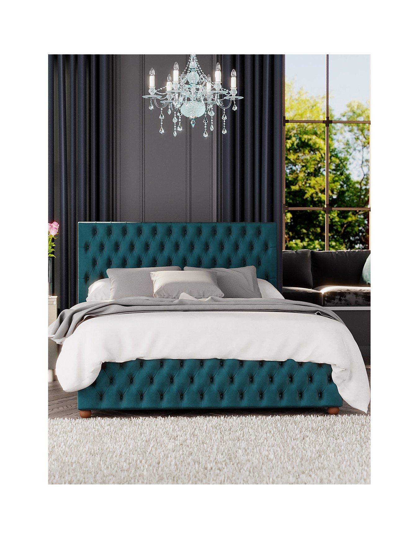 Product photograph of Laurence Llewelyn-bowen Seren Ottoman Small Double Bed - Bed Frame Only from very.co.uk
