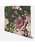  image of arthouse-tapestry-floral-charcoalpink-wallpaper