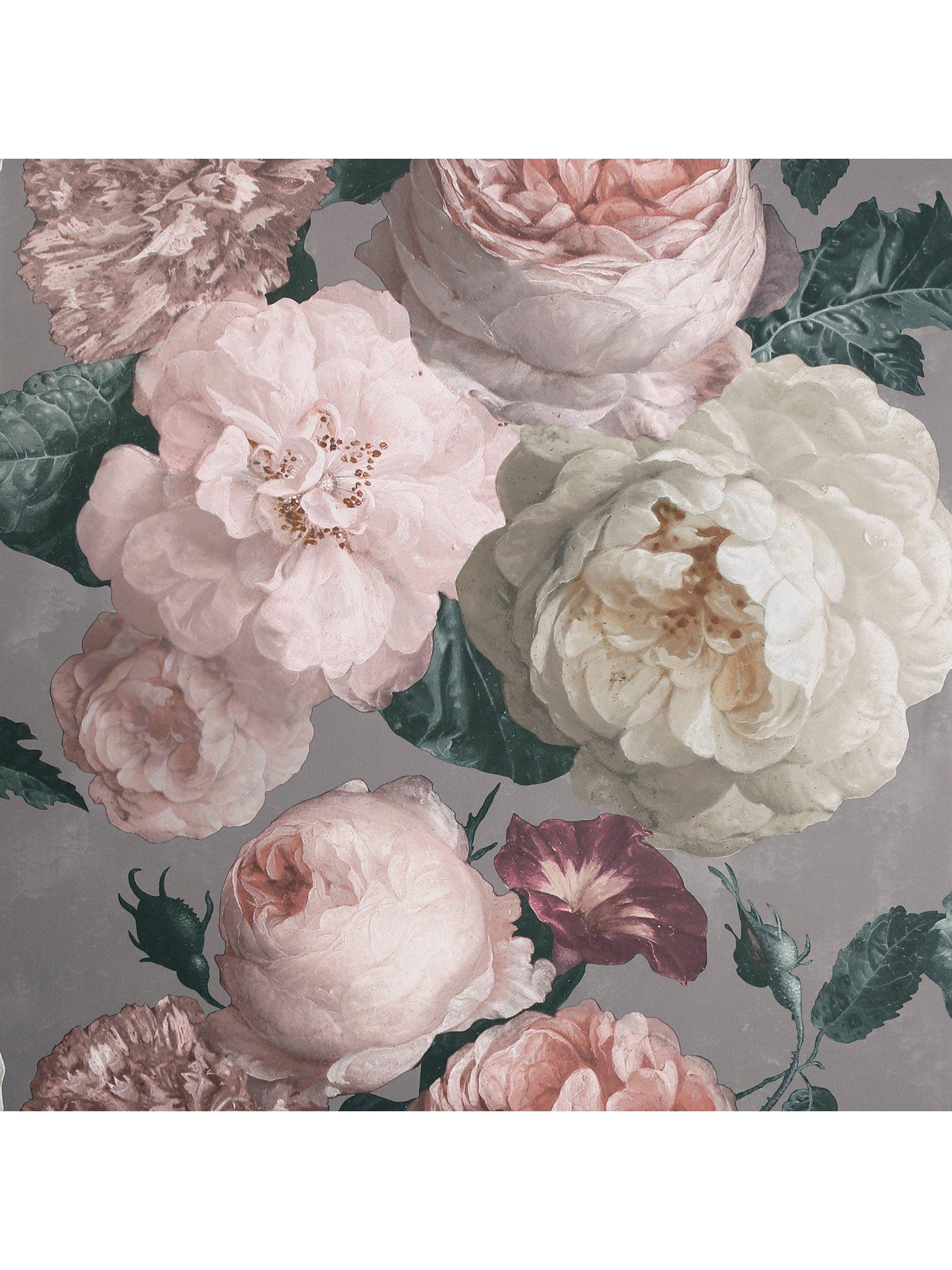 Product photograph of Arthouse Highgrove Floral Warm Grey Wallpaper from very.co.uk