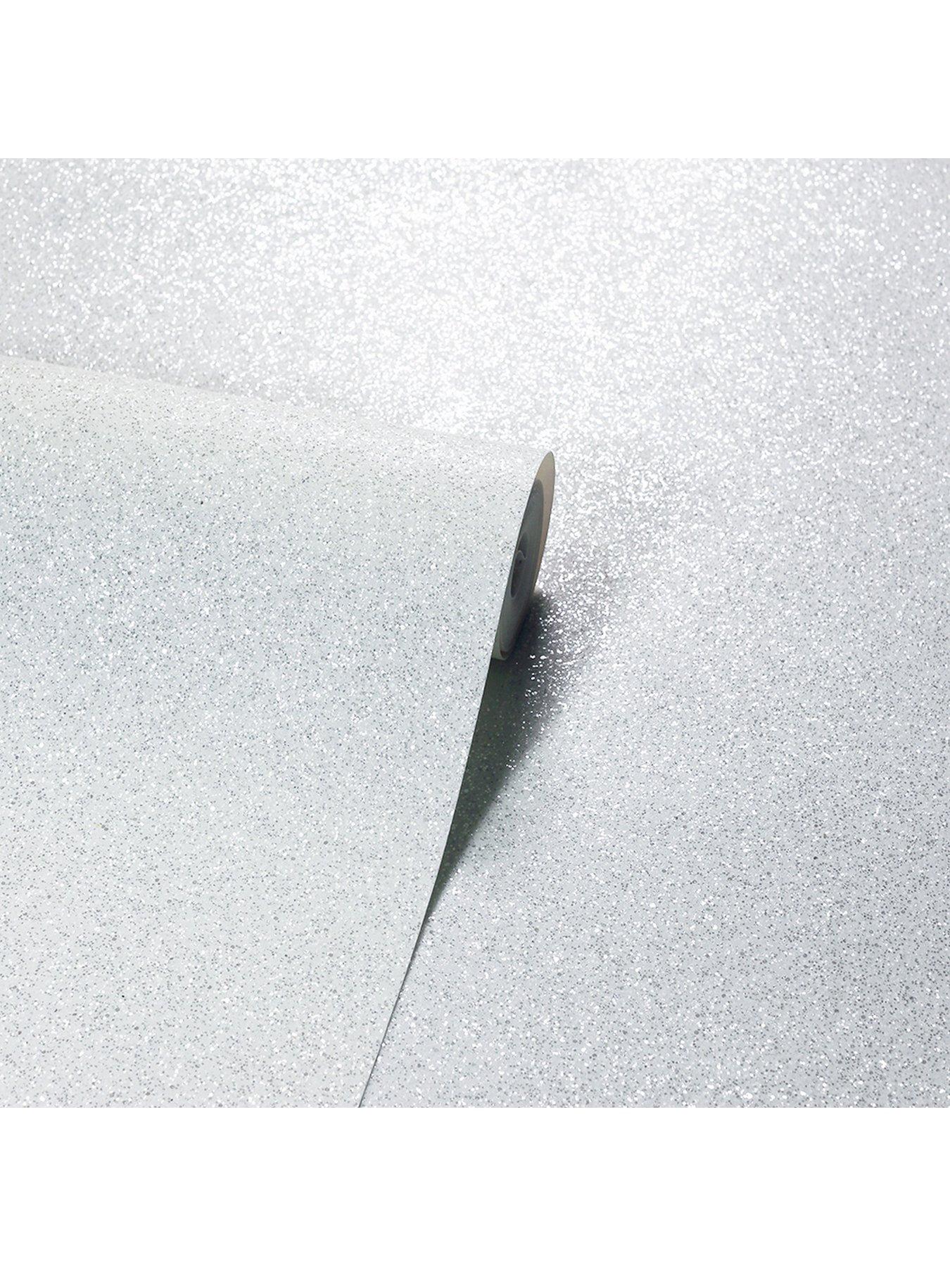 ARTHOUSE Sequin Sparkle White Wallpaper very.co.uk