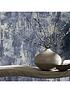  image of arthouse-stone-textures-navysilver-wallpaper