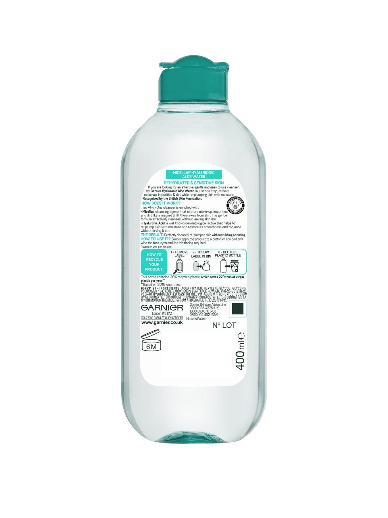 Image 2 of 6 of Garnier Hyaluronic Aloe Micellar Cleansing Water - 400ml