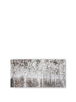 Product photograph of Art For The Home Neutral Watercolour Wood Canvas from very.co.uk