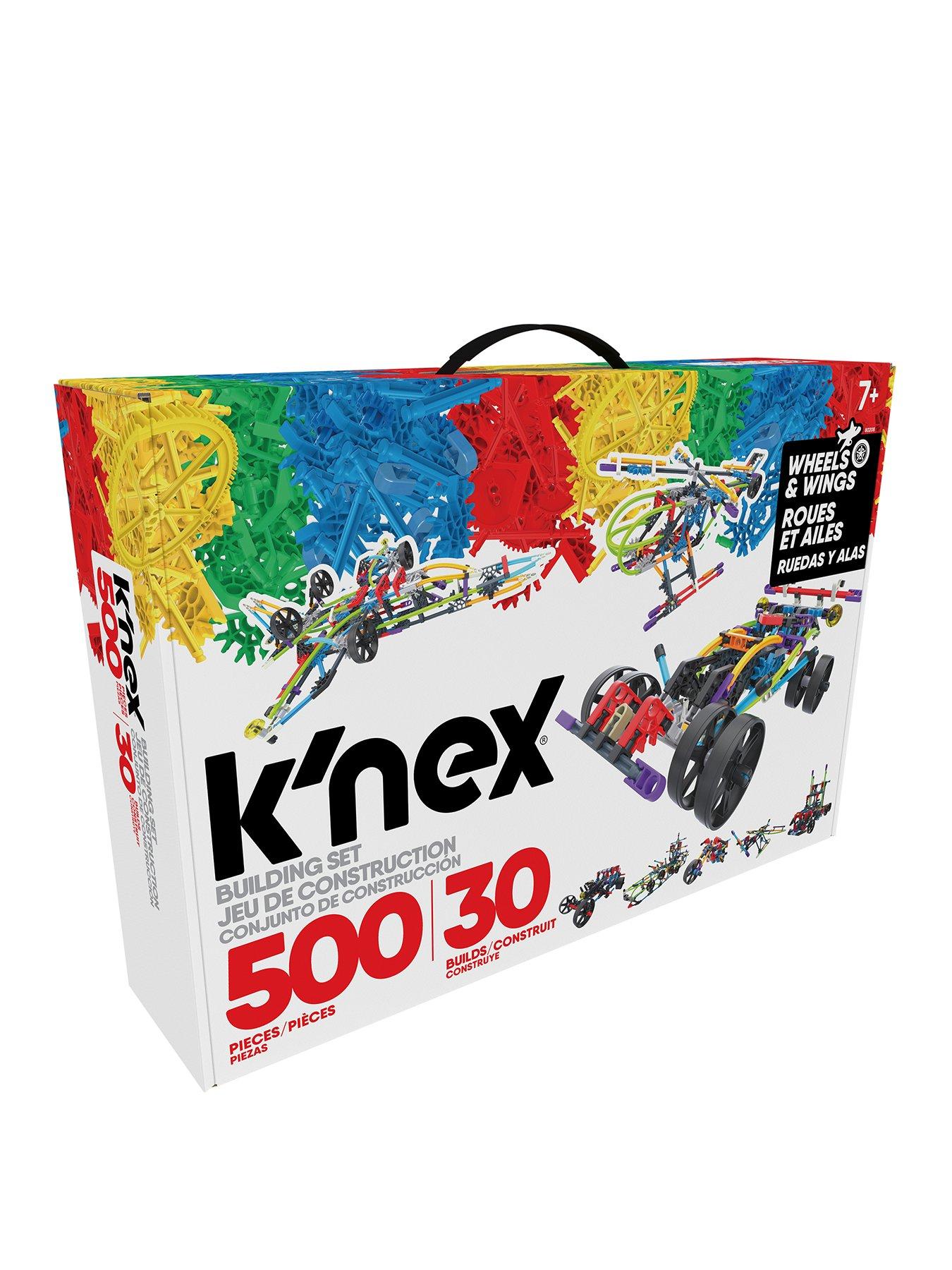 Knex Classics 500 Pc 30 Model Wings and Wheels Building Set Very