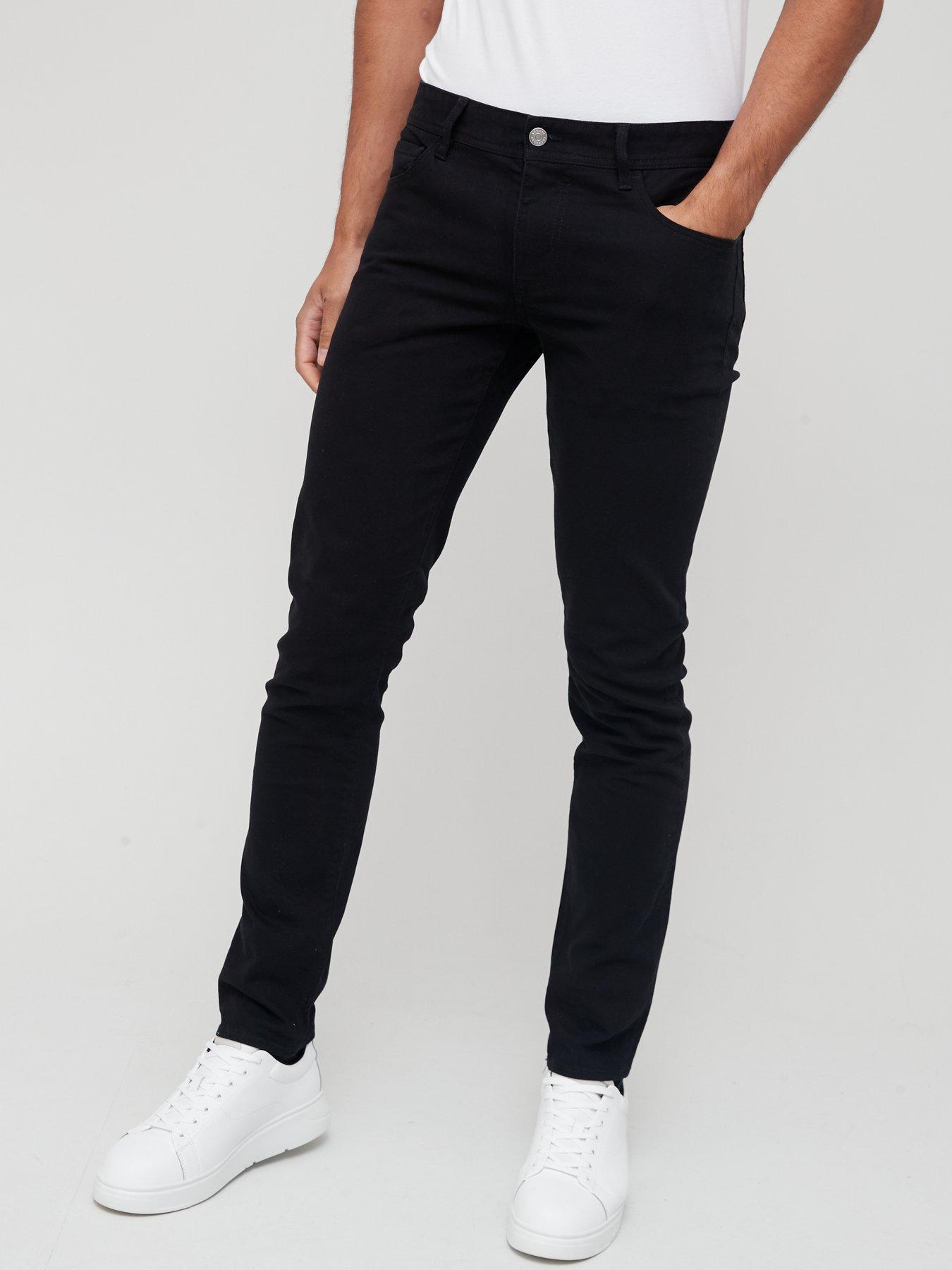 Top 80+ imagen armani exchange black skinny jeans