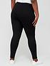  image of v-by-very-curve-biker-detail-power-stretch-trouser-black