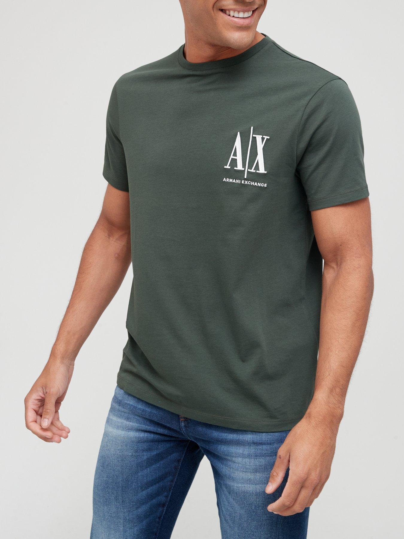 Men Icon Small Logo T-Shirt - Deep Forest Green