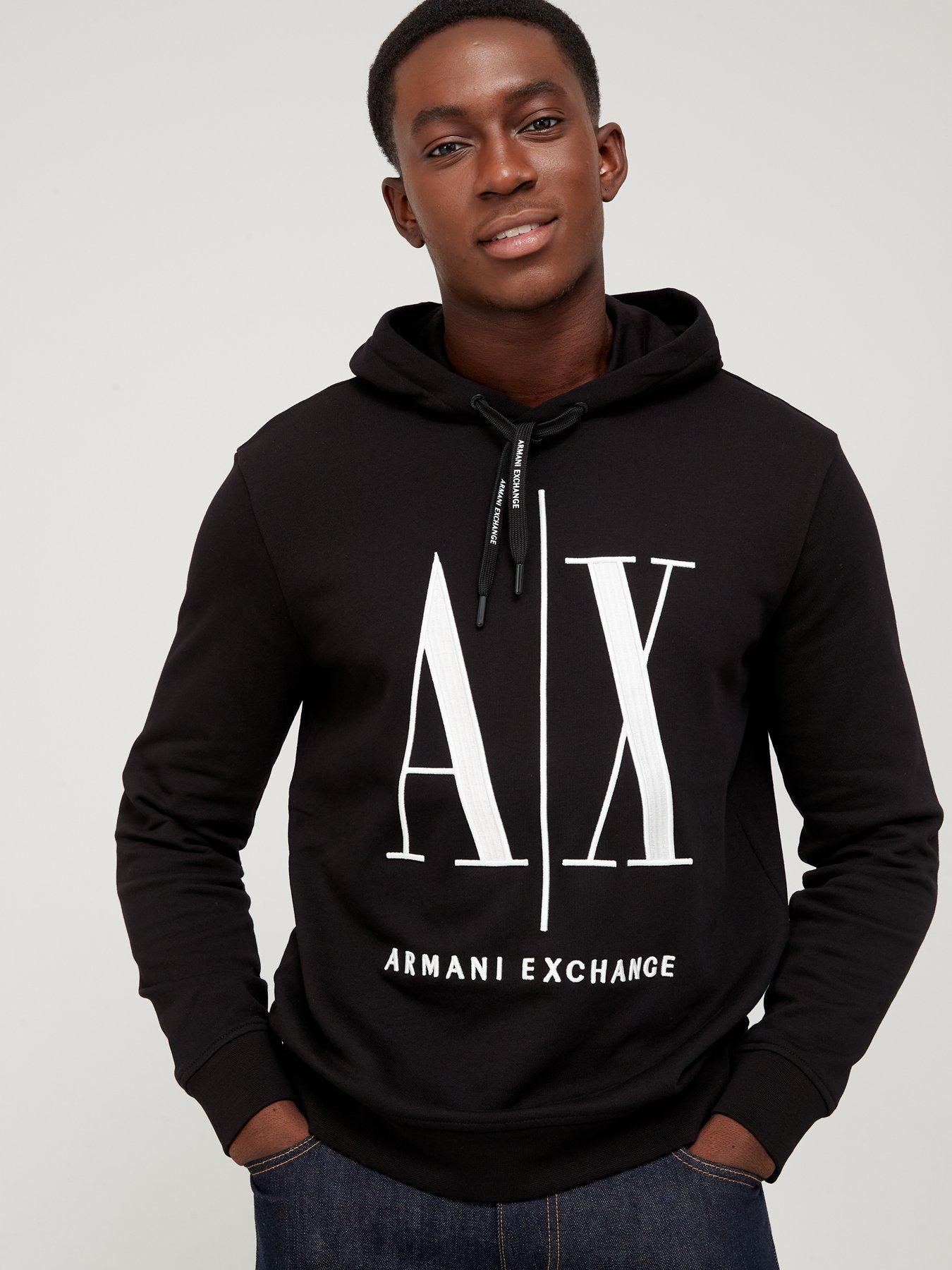 Black armani 2025 exchange hoodie