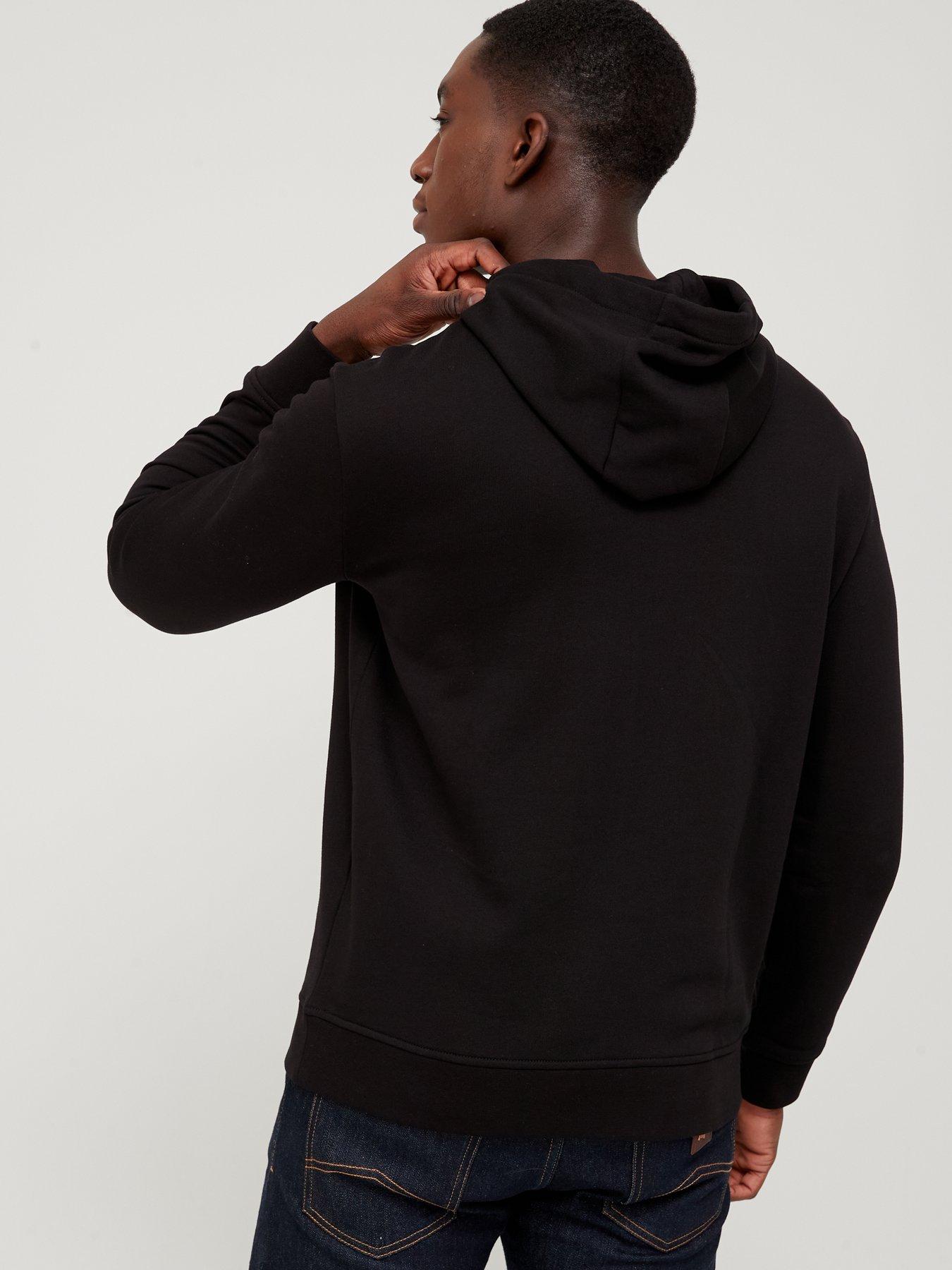 Image 2 of 4 of Armani Exchange Icon Logo Overhead Hoodie - Black