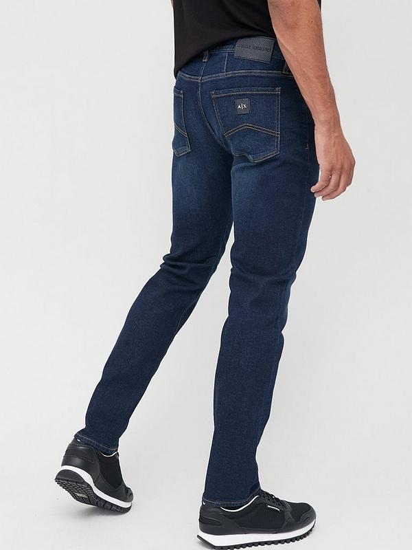 Armani Exchange J13 Slim Fit Jeans - Dark Wash | Very.co.uk
