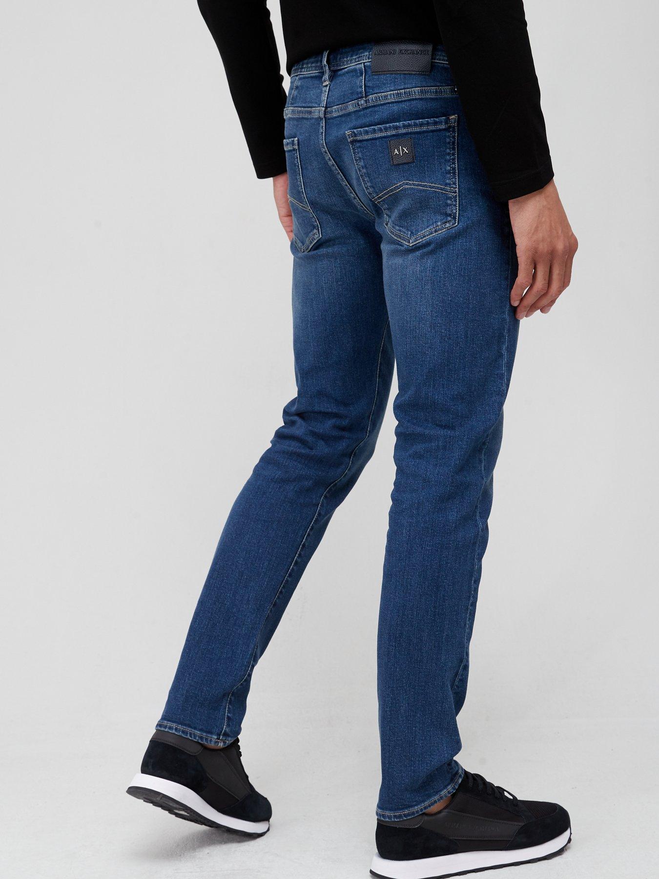 Armani Exchange J13 Slim Fit Jeans - Mid | very.co.uk