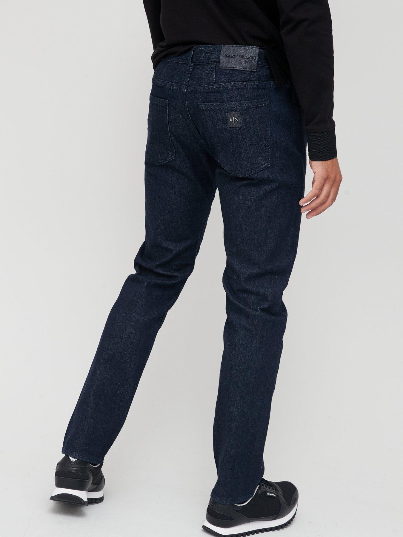 Armani Exchange J13 Slim Fit Raw Jeans - Indigo 