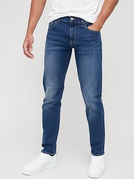 armani exchange j16 straight fit jeans - mid wash